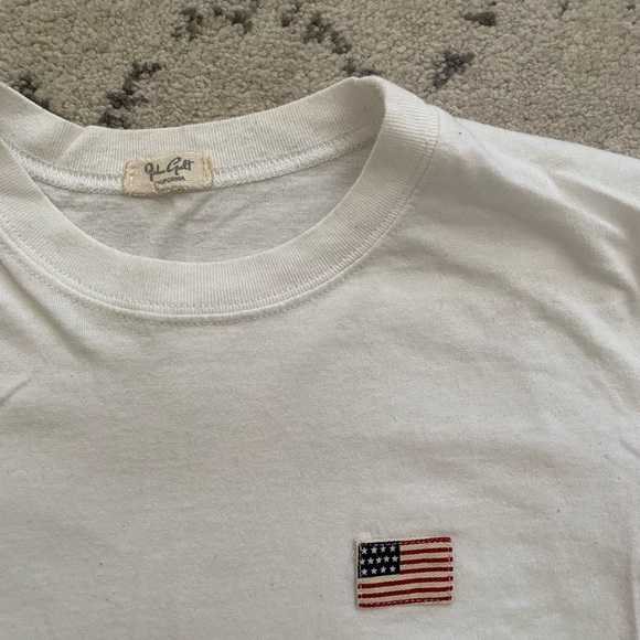 white american flag patch crop tee - Picture 2 of 2